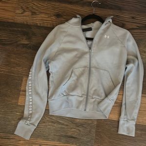 Grey under armor zip up